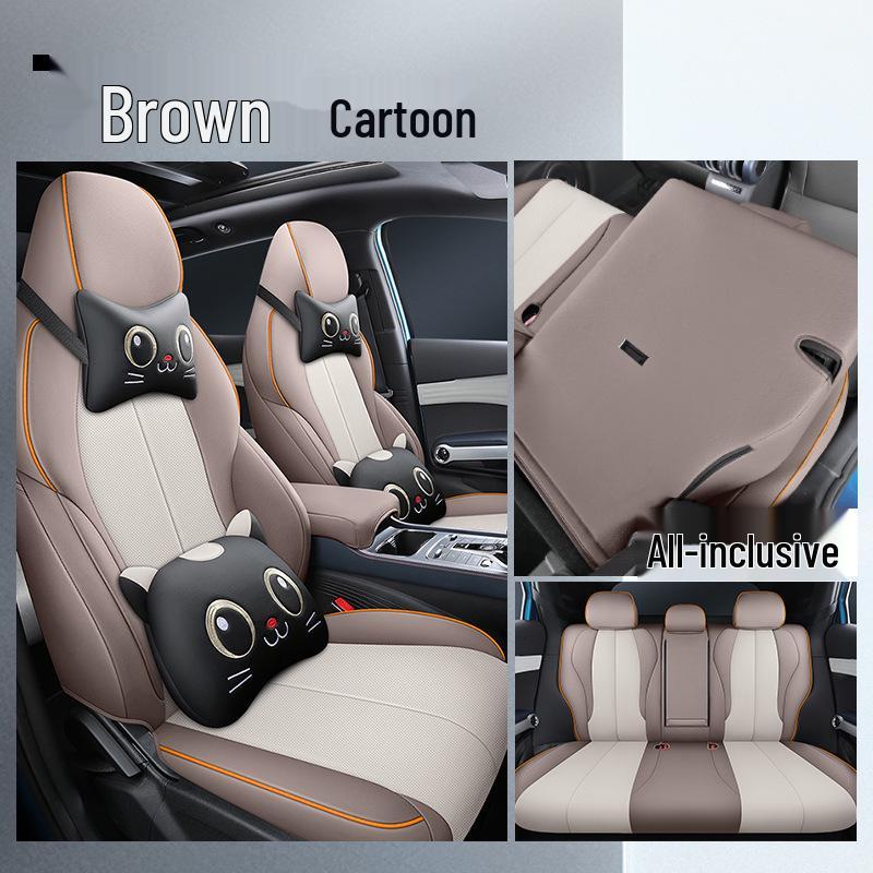 LTCS Car Seat Cover for BYD Yuan PLUS: Sports Leather, All-Season Cushion