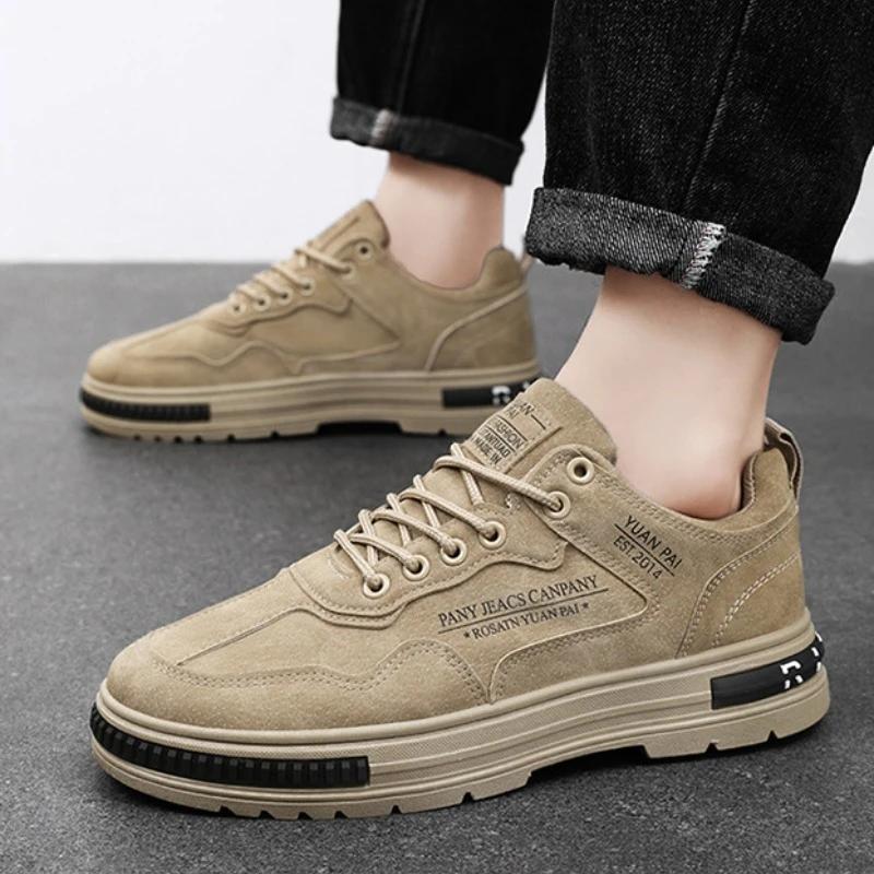 Fashion Classic Men Labor Protection Shoes Outdoor Construction Site Safty Shoes Non-slip Wear-resistant Sneakers Climbing Shoe