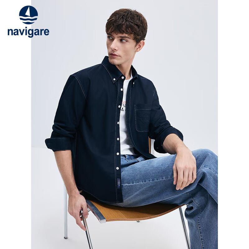 Men's Navegantes All-Cotton Long Sleeve Loose Fit Shirt