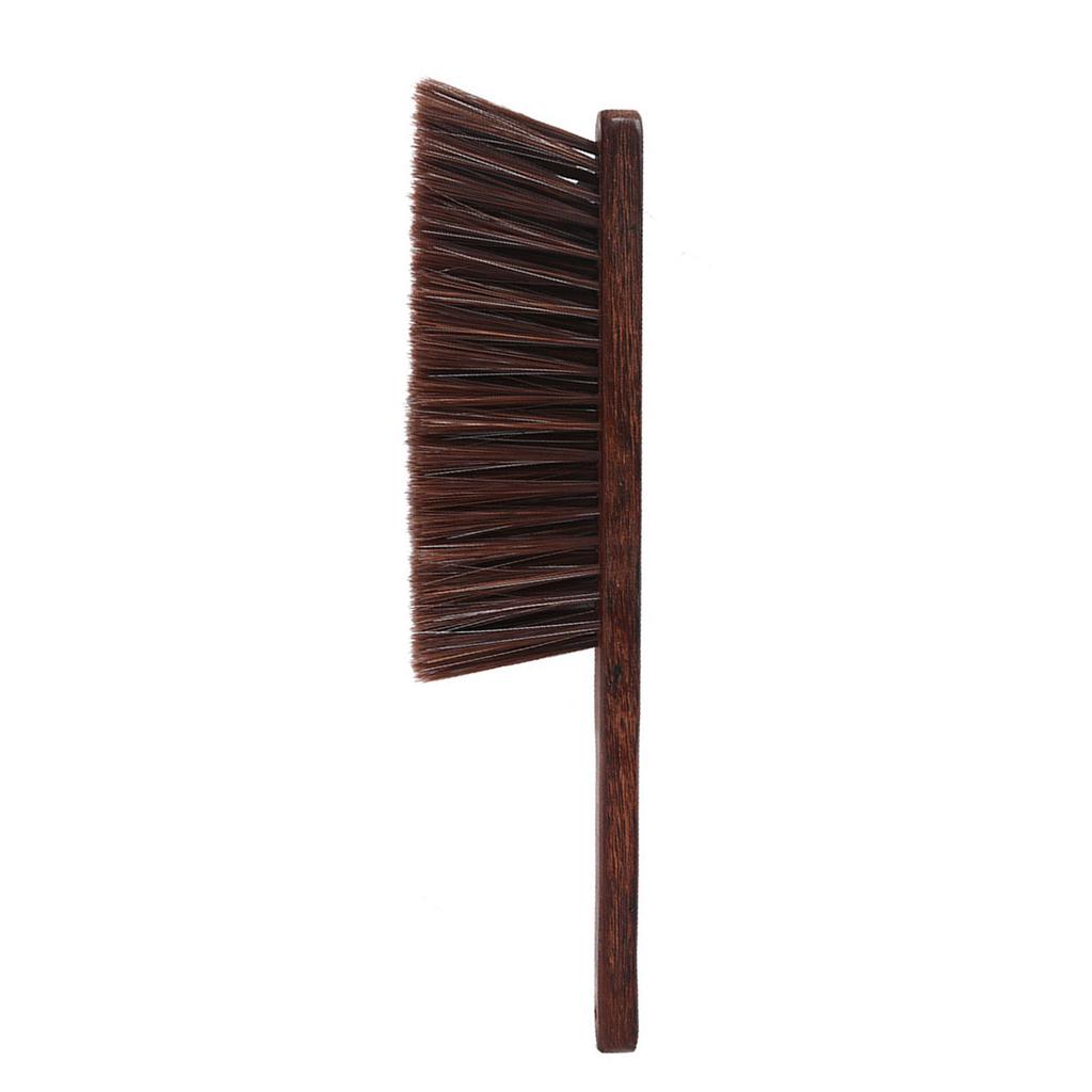 Soft Bristles Hand Broom Natural Wood Handle Gentle Sweeping Tool Dusting Brush For Hardwood Tile Surfaces Cleaning