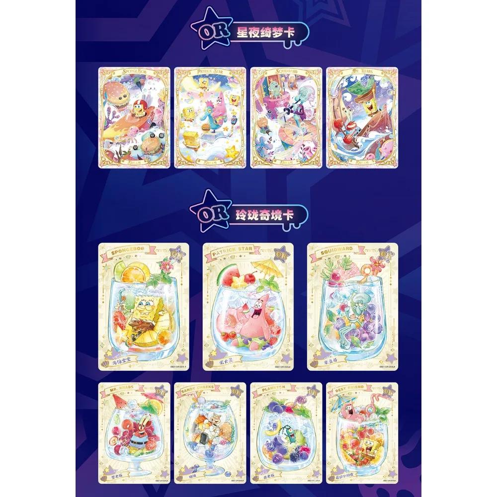 Collezione di Carte da Collezione di SpongeBob SquarePants Serie Momenti Felici Carte BP/UR Set Ufficiale di Carte Scambiabili con Personaggi per Bambini