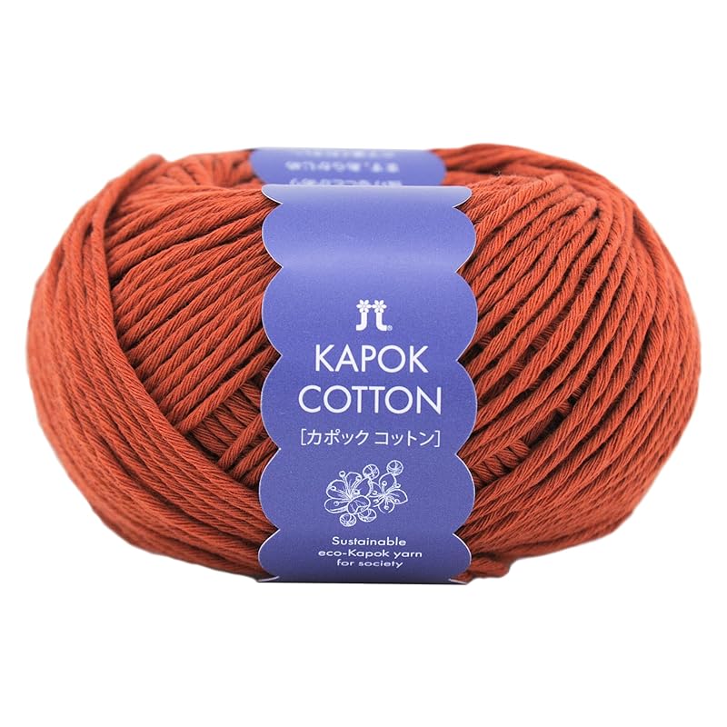 

hamanaka hand knitting yarn kapok cotton thick COL. 10 rafflesia system 30g approx. 72m 3398