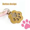 Pet Hair Keepsake Keychain Dog Cat Paw Shape Hair Storage