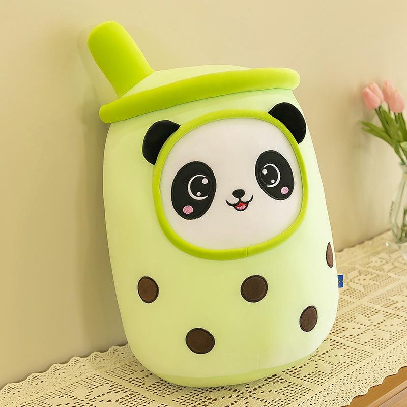 Large Cute Milk Tea Plush Pillow - Pearl Tea Cup Doll