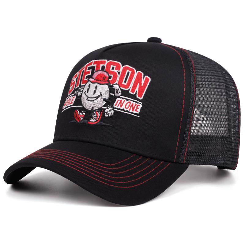 Креативная новая бейсболка Stetson Снеговик Тракер Мужская уличная хип-хоп кепка Женская уличная кепка для отдыха Защита от солнца Сетчатая кепка