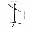 Tripod Audio Capture Device Holder Stand Sturdy Metal Instrument Mic