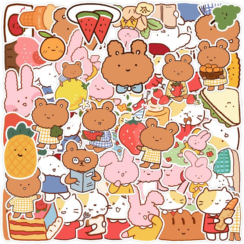 

50Pc Зевота Кролик Наклейки Скейтборд Наклейки Экстремальные виды спорта Наклейки Тележка Чехол Гитара Кружка Ноутбук Тренд наклейки