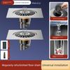 Bathroom Floor Drain Anti-Odor Device with Pop-Up Core Seal Cover, Universal Anti-Odor and Anti-Pest Gadget, Press-Type Foot Pedal