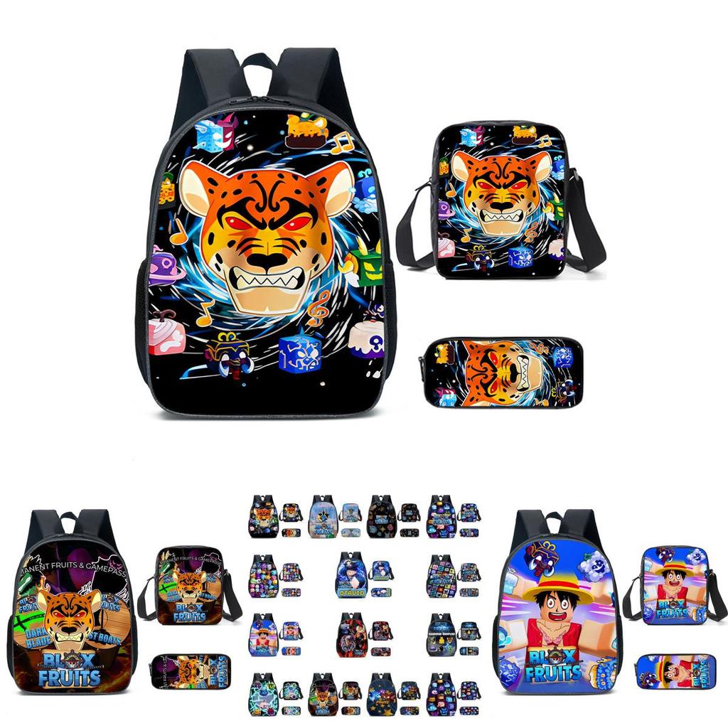 Lovely And Airy Roblox Blox Fruits Backpack For Kids In Grade 1-2