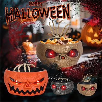 Halloween Stakes Outdoor Decorations - Stakes With Glowing Eyes And Spooky Sounds | And Hand Props For Halloween Parties, Haunted Houses And
