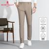 MONTAGUT Herren Glatte Vier-Wege-Stretch Straight-Leg Freizeithose