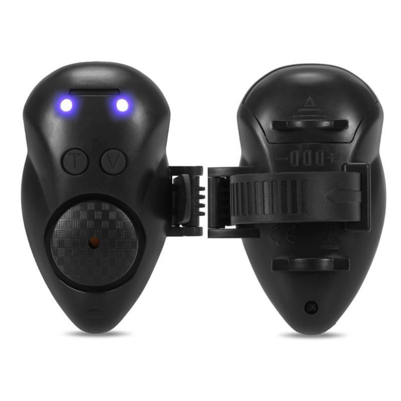 Fishing Biting Alarm Sensitive Electronic Fishing Alarm Indicator LED-Sounds Alerts On Fishing Rod for Daytime-Night Fishing