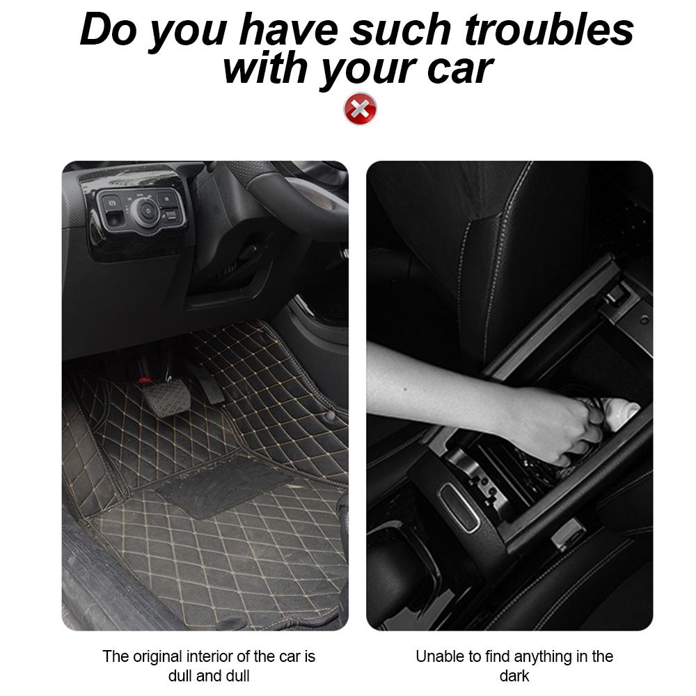 LED Car Mini Touch Light USB Charging Portable Auto Roof Ceiling Reading Night  Lamp Wireless Car Decoration Ambinet Light