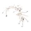 Handmade European Crystal Bridal Hairband In White Wedding Dress Design