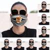 1PC Mask + 2 PC Filters General Dogs Prints Breathable Washable Mask Face Cover