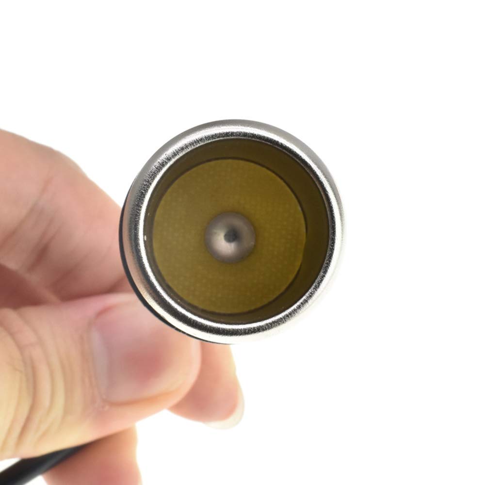 YFFSFDC Cigarette Lighter Socket Female DC Jack with Male Connector Adapter 5.5-2.1mm Connector, 12V, 30cm,