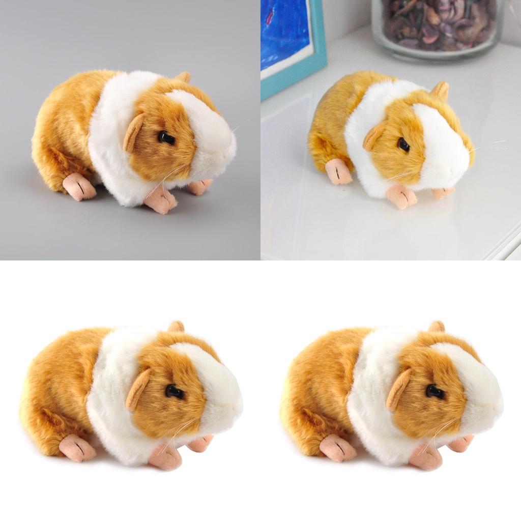 Lifelike Orange Guinea Pig Plush Toy For Children's Collection Gifts