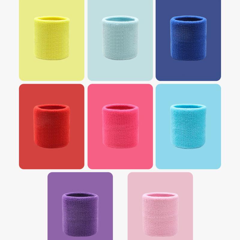 Cotton Wrist Support Band Wristband Sport Bracers Sweat Towel Cuff Tennis Wrist Guard Protector Strap Fitness Run Sweatband Gym