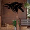 Black Metal Horse Head Wall Art Farmhouse Home Decor