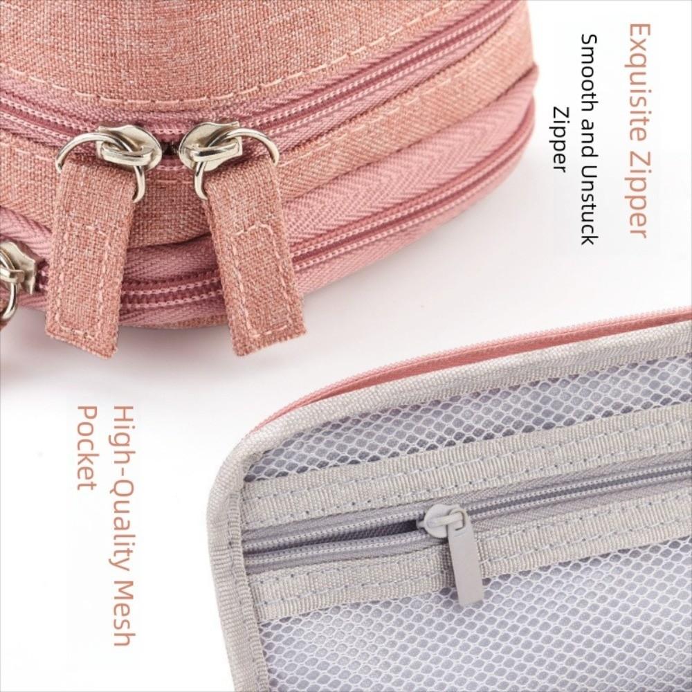 Double-layer Pen Storage Bag Simple Student Stationary Boxes Folding Pencil Case  Children