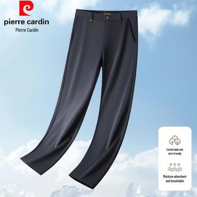 Men's Summer Ice Silk Straight-Leg Casual Trousers