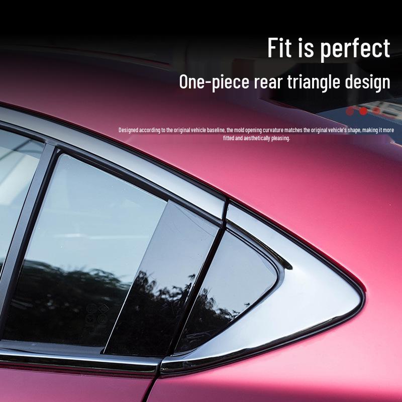 Schwarze Titan-Fensterzierleisten für Mazda Atenza 2014-2021