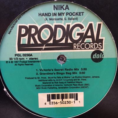 12inch Record NIKA - Hand In My Pocket PG0230 Prodigal 1997 US Dance & Electronica Used