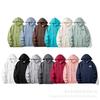 Unisex Oversized Hoodie With Silicone Letter Print Front Cotton Long Sleeve Pullover Fall
