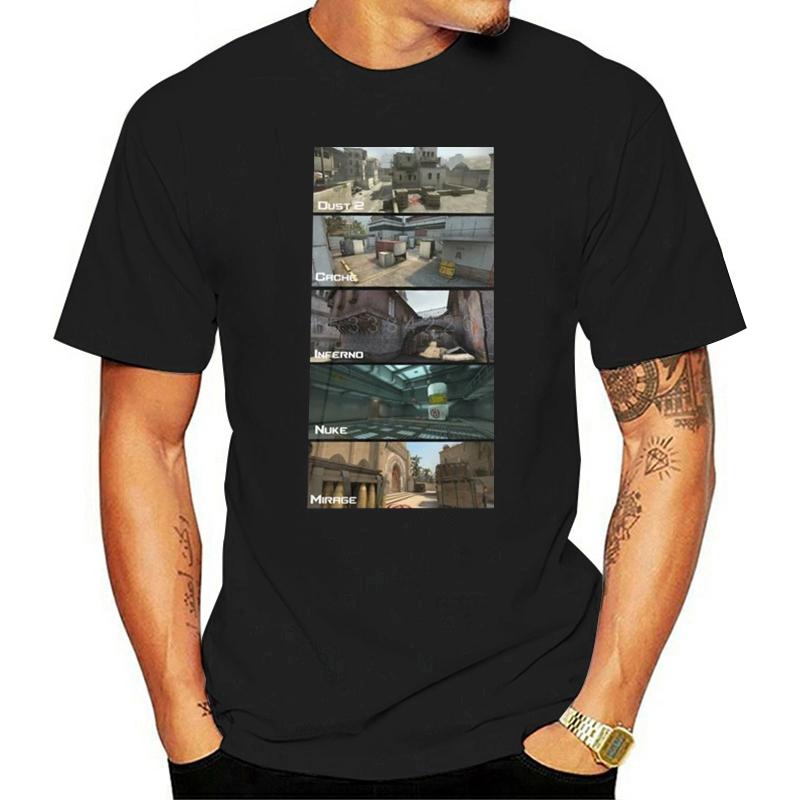 Tricou Counter Strike Csgo cu Mânecă Scurtă Bumbac 100% Tricouri Bărbat Mărimi Mari Plajă Drăguț