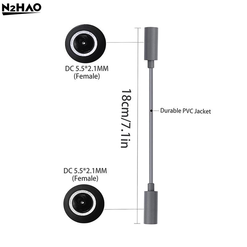 1PCS  DC Female To Female Waterproof Extension Cable For Starlin Mini Accessories 18AWG DC 5.5x2.1mm Female Connector Power Cord