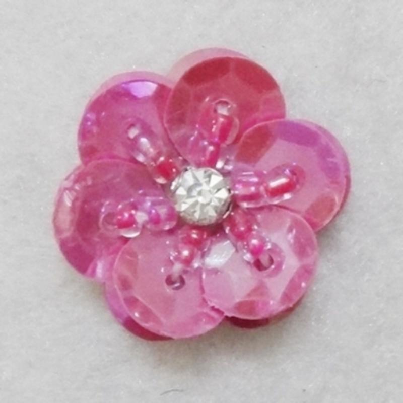 20 Pieces/lot Hand-Sewed Sequins Flower Pattern Patch DIY Clothing Shoes, Hats, Bags, Beads Sequins Applique Patch