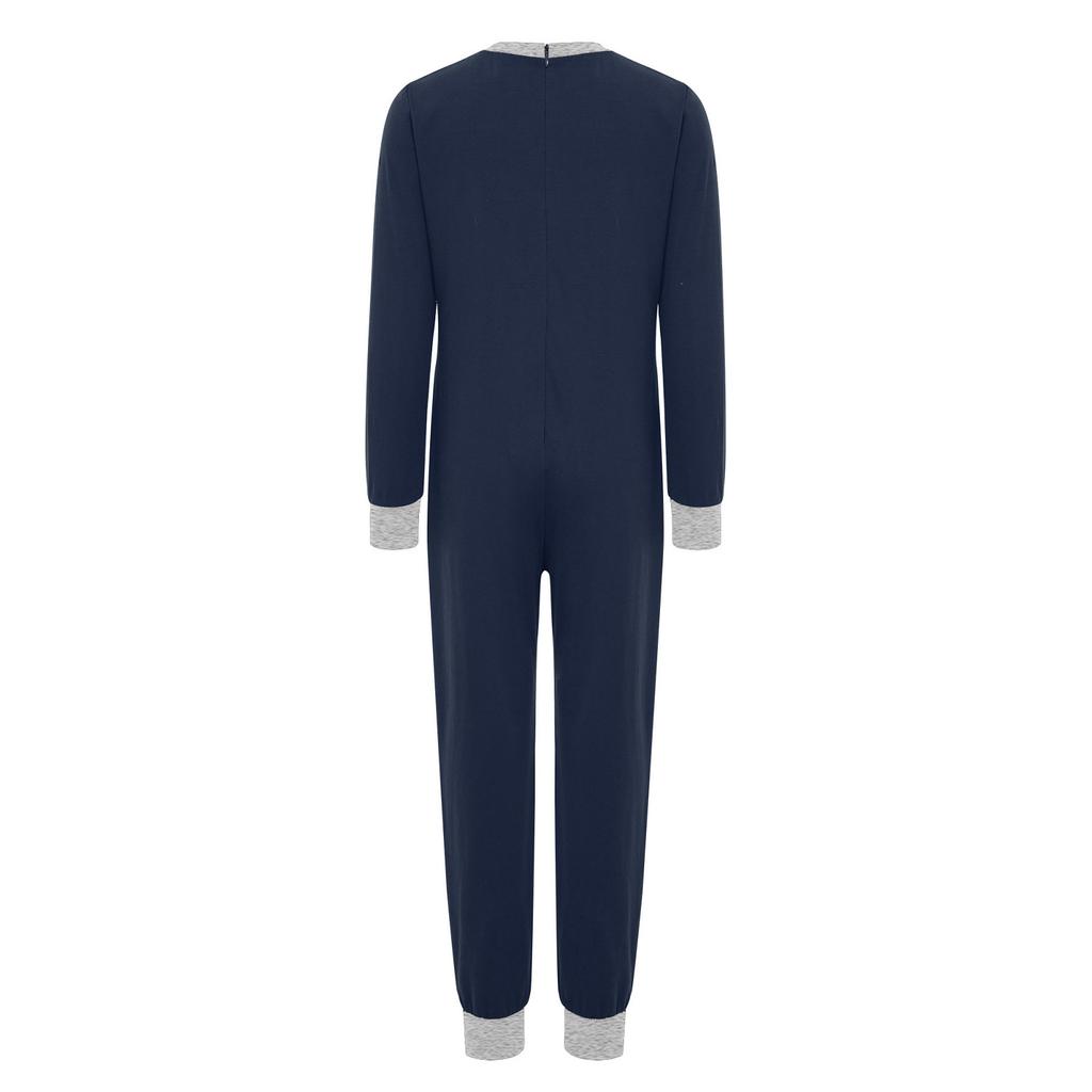 Unisex Barn Särskilda Behov Anpassningsbara Kläder Rund Hals Lång Ärm Anti-Strap Rygg Osynlig Dragkedja Ficka Jumpsuit