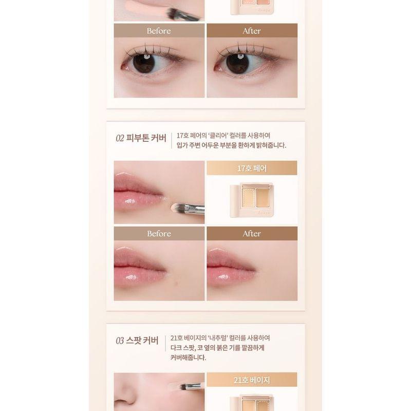 DASIQUE Pro Cover Dual Concealer Palette - 4 Types