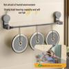 Punch-Free Rotating Towel Rack & Slippers Storage Bar