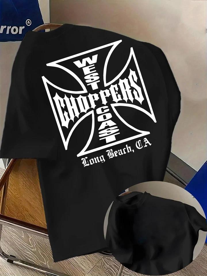 Men#039S Trendy TShirt Featuring a Unique West Coast Choppers Letter Print shirt Unisex T-Shirt S
