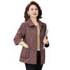 Women's clothing loose large size lapel jacket temperament high-end old lady cardigan top