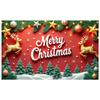 Festive Banner Pine Branch Reindeer Banner Merry Christmas Banner Golden Reindeer For Indoor Celebration Festive Event Office