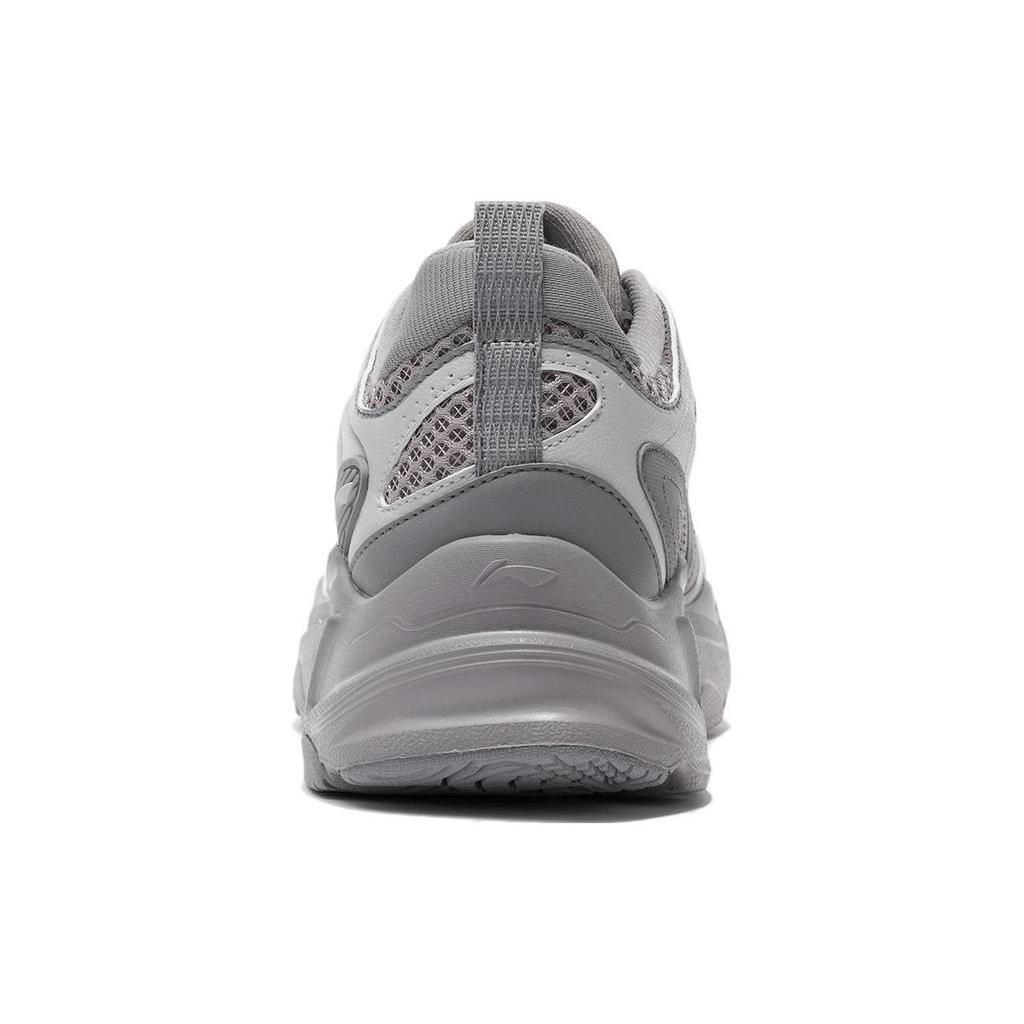 Li Ning Running Collection Fabric Cushioning Breathable Low top Long Distance Running Sprint Running Shoes Men's Gray ARLS013-6
