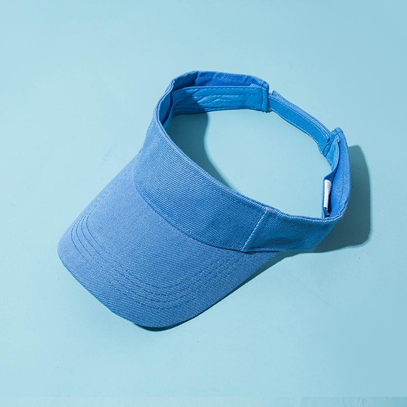 Baseball Cap Summer Hats For Girls Boys Children Casual Empty Top Sun Visor Tennis Cap Solid Sunscreen Outdoor Group Activity