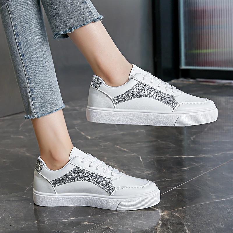 Fashion Women Sneakers Spring and Autumn Casual Flat Sport White Shoes Woman Fashion Comfortable Outdoor Sneakers Women Zapatos De Mujer