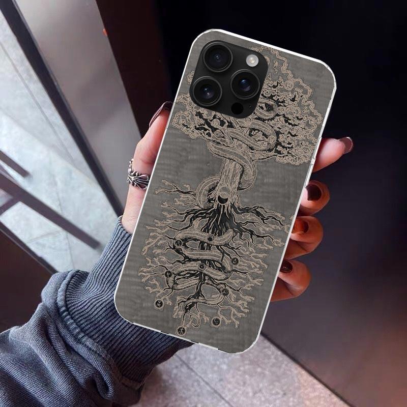

Tree of Life Space Phone Case For iPhone 17 Air 16 15 Pro Max 14 Plus 13 Mini 12 11 Cover 7 8 SE Silicone Shell Print Fundas 17 iPhone 14 Pro