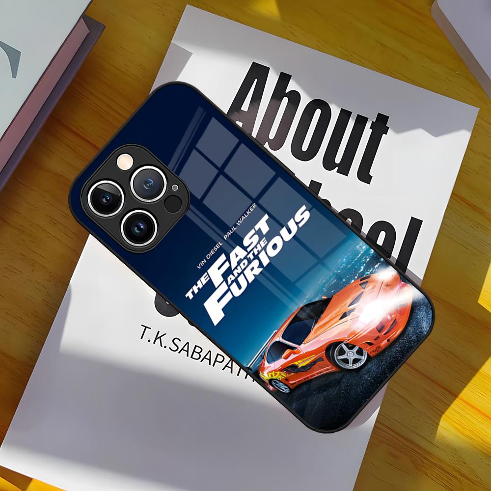 F-Fast And Furiou Phone Case Glass Cover For IPhone 17 15 Pro Max 14 Pro 16 12 11 13 Mini X XR XS 8 7 Plus SE