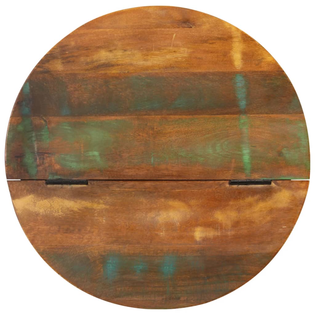  Coffee Table, White, 50x27 Cm, Reclaimed Wood