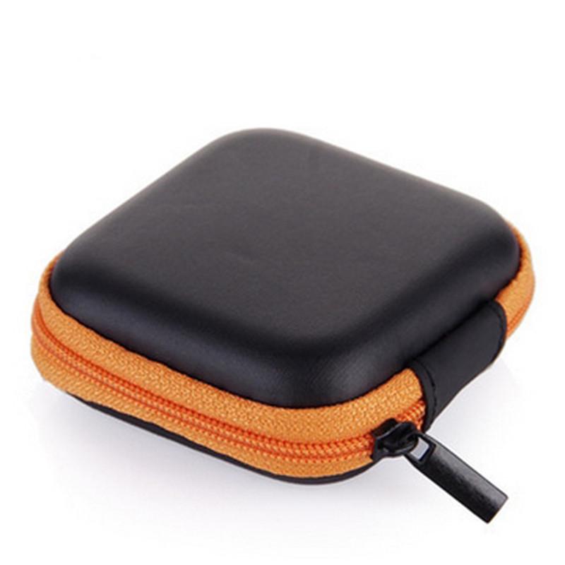 EVA Portable Earphone Bag Coin Purse Headphone USB Cable Case Storage Box Wallet Carrying Pouch Bag Earphone Accessories Unisex