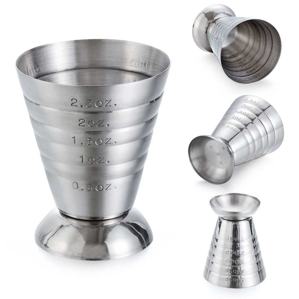 75ML Mixer Bar Supplies Measure Tool Drink Shaker Measuring Cup Jigger Mixing Glass