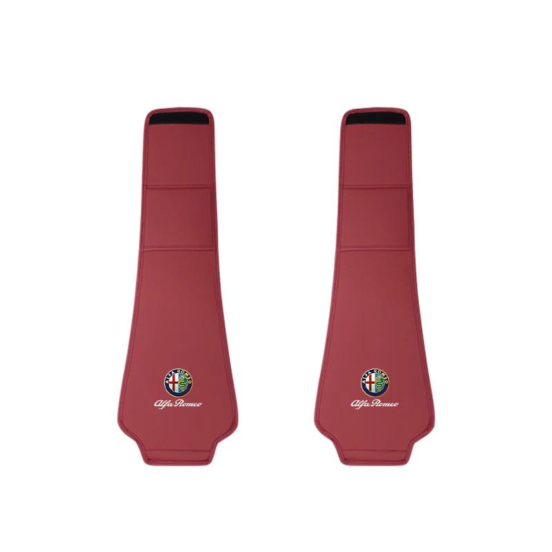 

Car Stickers For Alfa Romeo Leather Car Seat Headrest AntiDirty Elastic Pillowcase Protective Cover For Alfa Romeo 4C 159 166 Gi