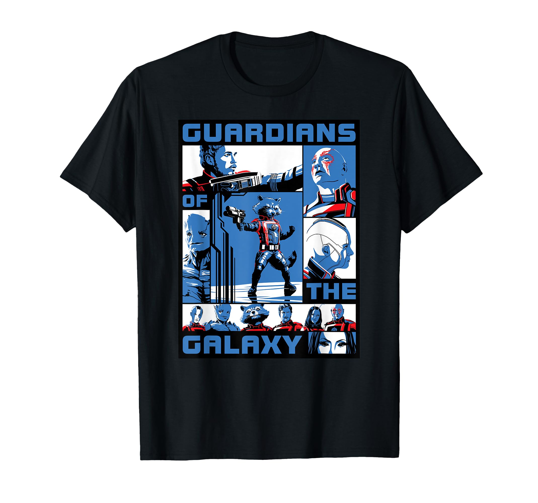 

Marvel Guardians of the Galaxy Volume 3 3-Color Panel T-Shirt