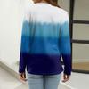 Women's T Shirt Print Button Long Sleeve Daily Weekend Fashion Basic V- Neck Regular Top