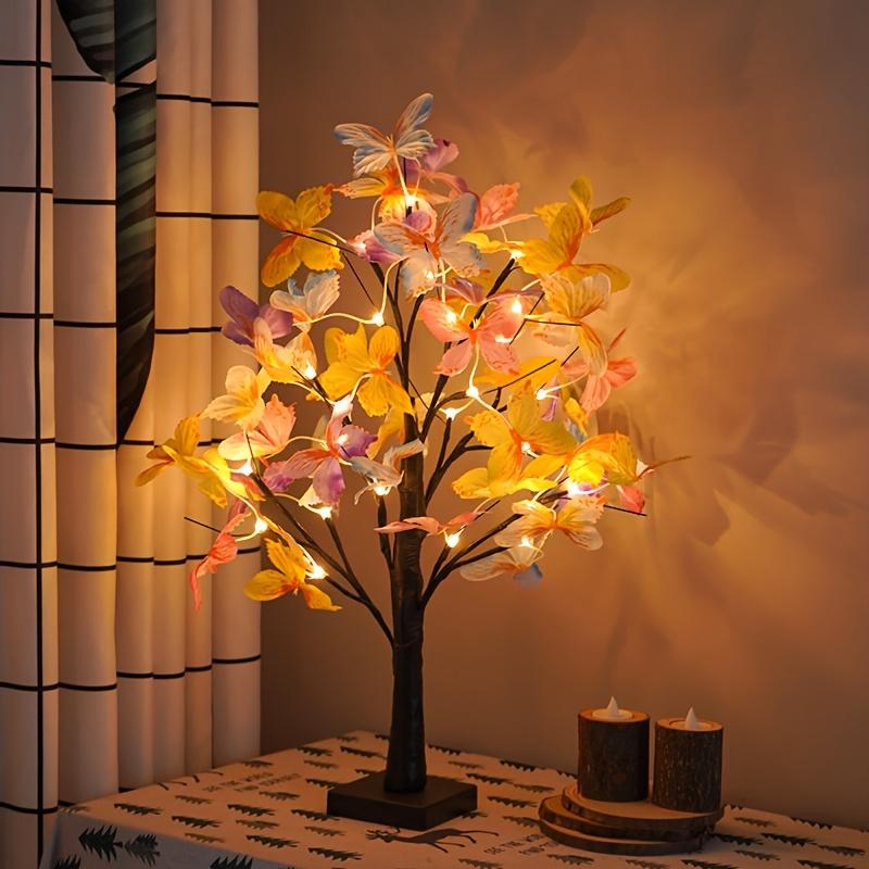 Butterfly Lights, Butterfly Blossom Tree Light,Battery/USB Powered Artificial Flower Bonsai Tree Lamp,Gift for Mom,Girlfriends,Butterflies Decorations