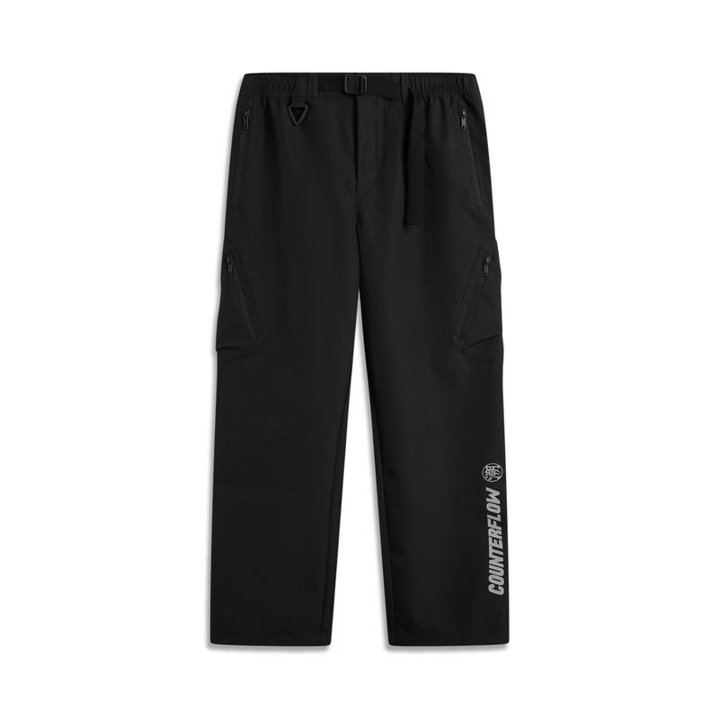 Li-Ning Women s Loose Fit Woven Cargo Jogger Pants Grey AYKV209-4 XXL